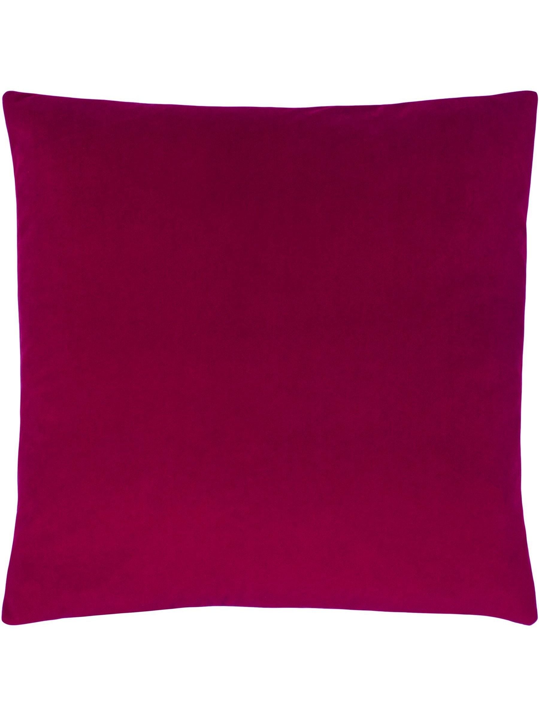 Evans Lichfield Sunningdale Velvet cushion cerise pink 50x50cm, UK version