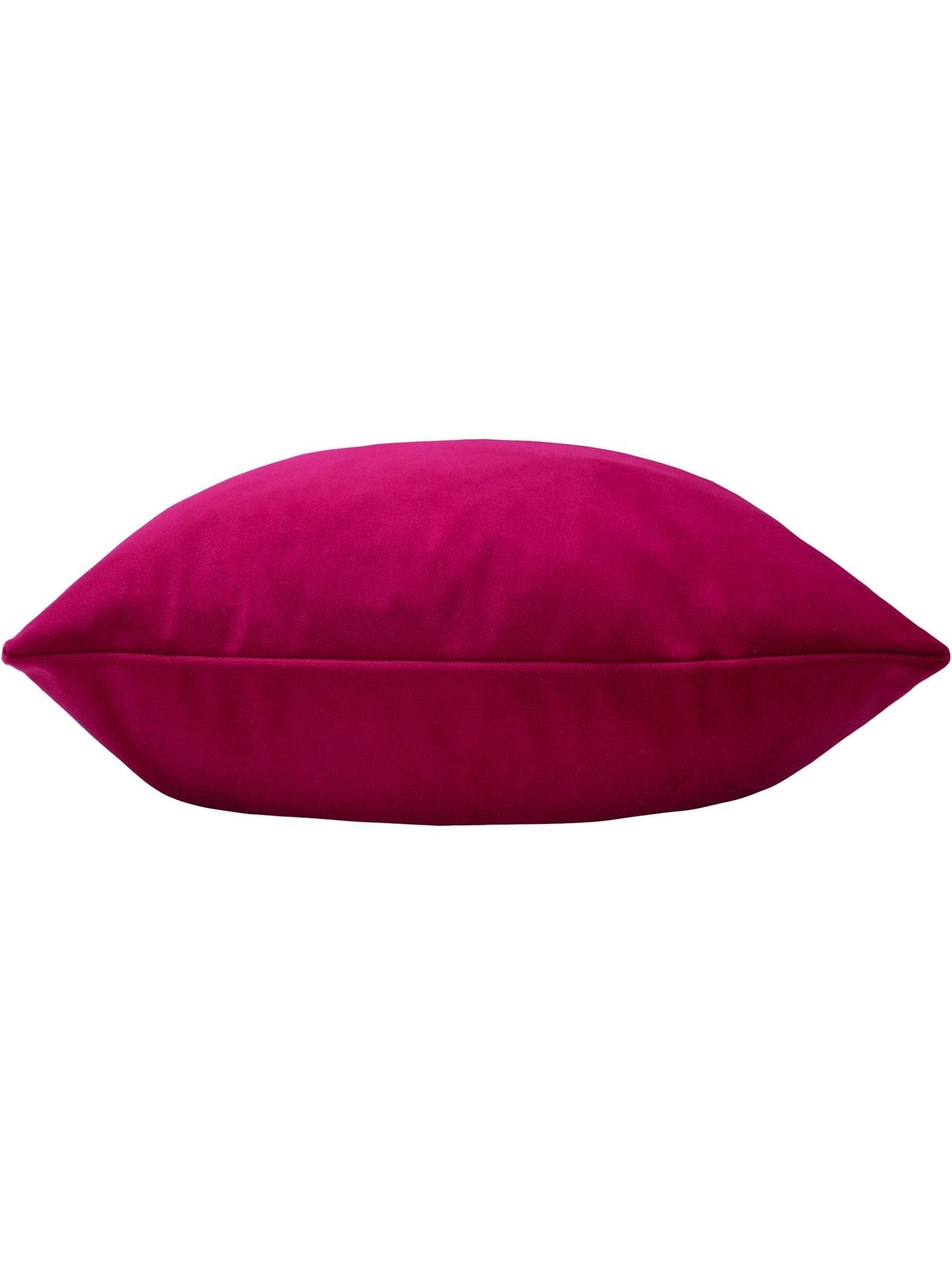 Evans Lichfield Sunningdale Velvet cushion cerise pink 50x50cm, UK version