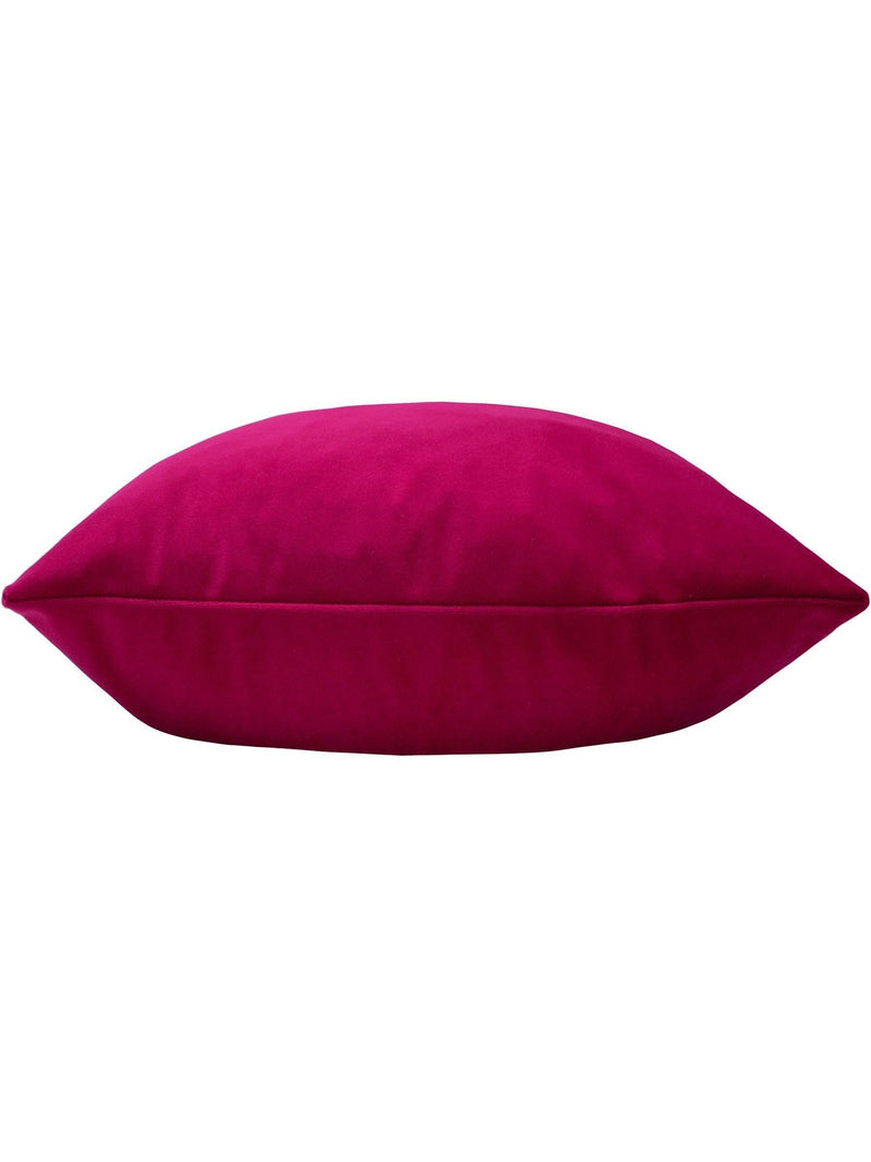 Evans Lichfield Sunningdale Velvet cushion cerise pink 50x50cm, UK version
