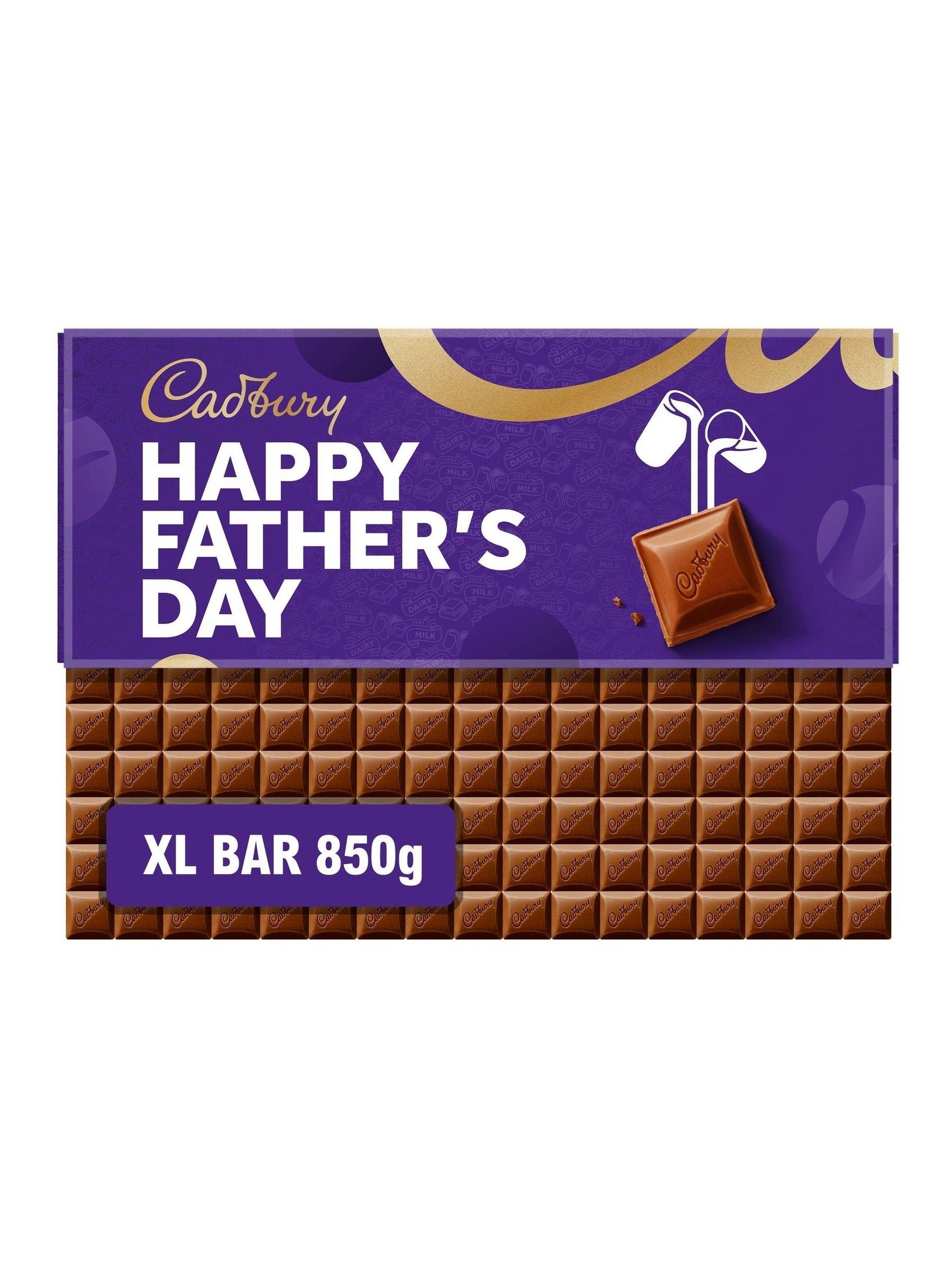 Cadbury Happy Father's Day Dairy Milk Giant Chocolate Bar 850g