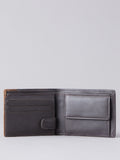 Lakeland Leather brown stitch bi-fold wallet (British brand)