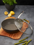 Stellar Grey Rocktanium Non-Stick Sauté Pan 24cm (British brand)