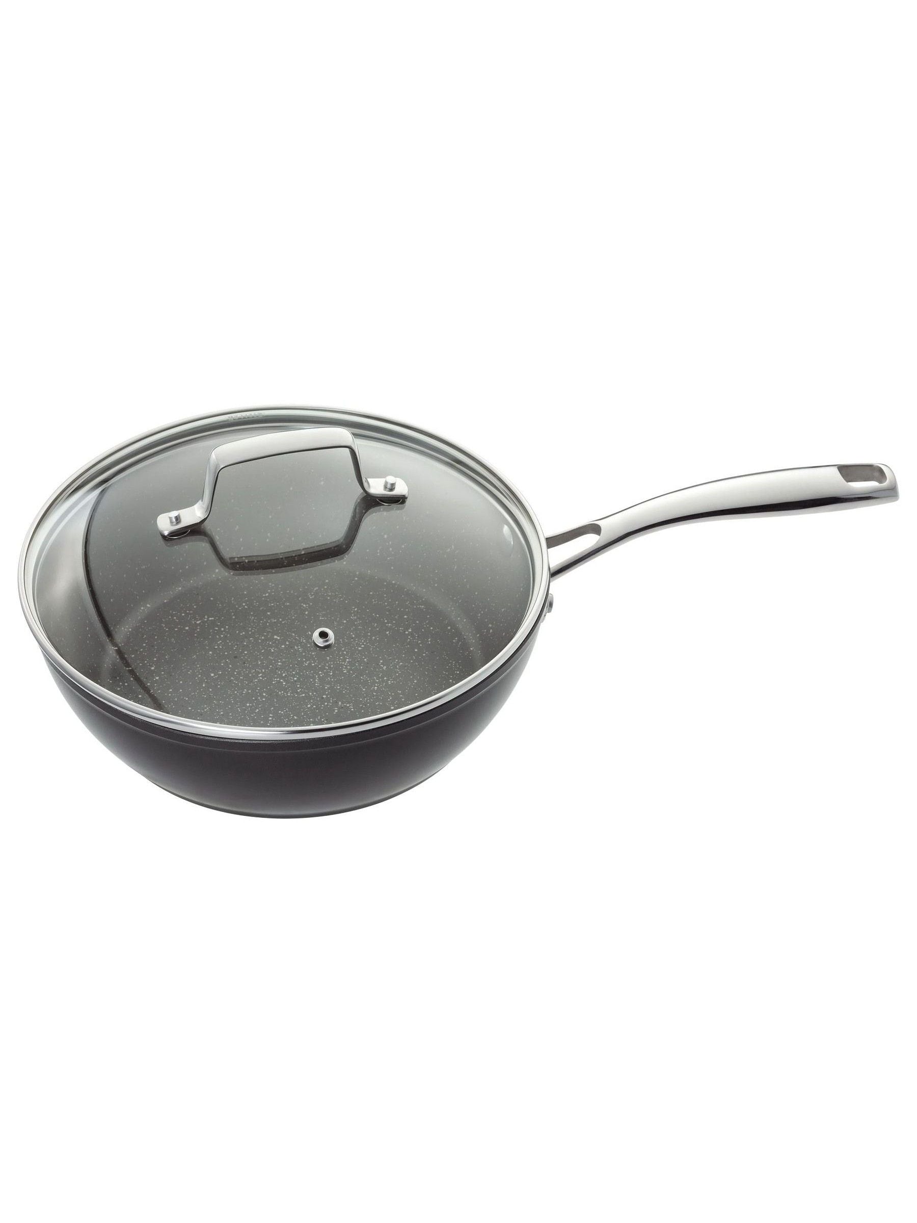 Stellar Grey Rocktanium Non-Stick Sauté Pan 24cm (British brand)