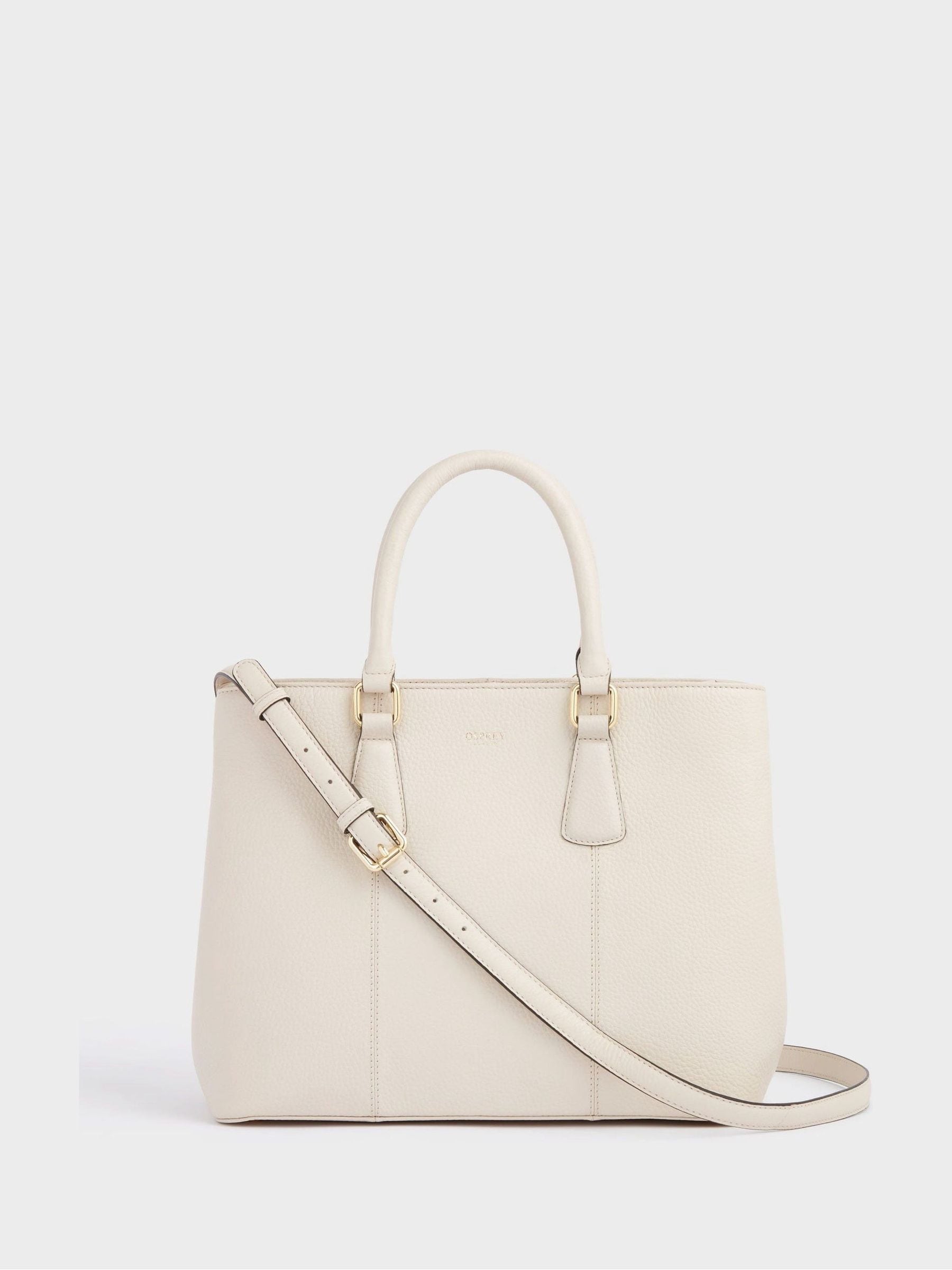 Osprey London Dove Grey The Adaline Leather Work Bag
