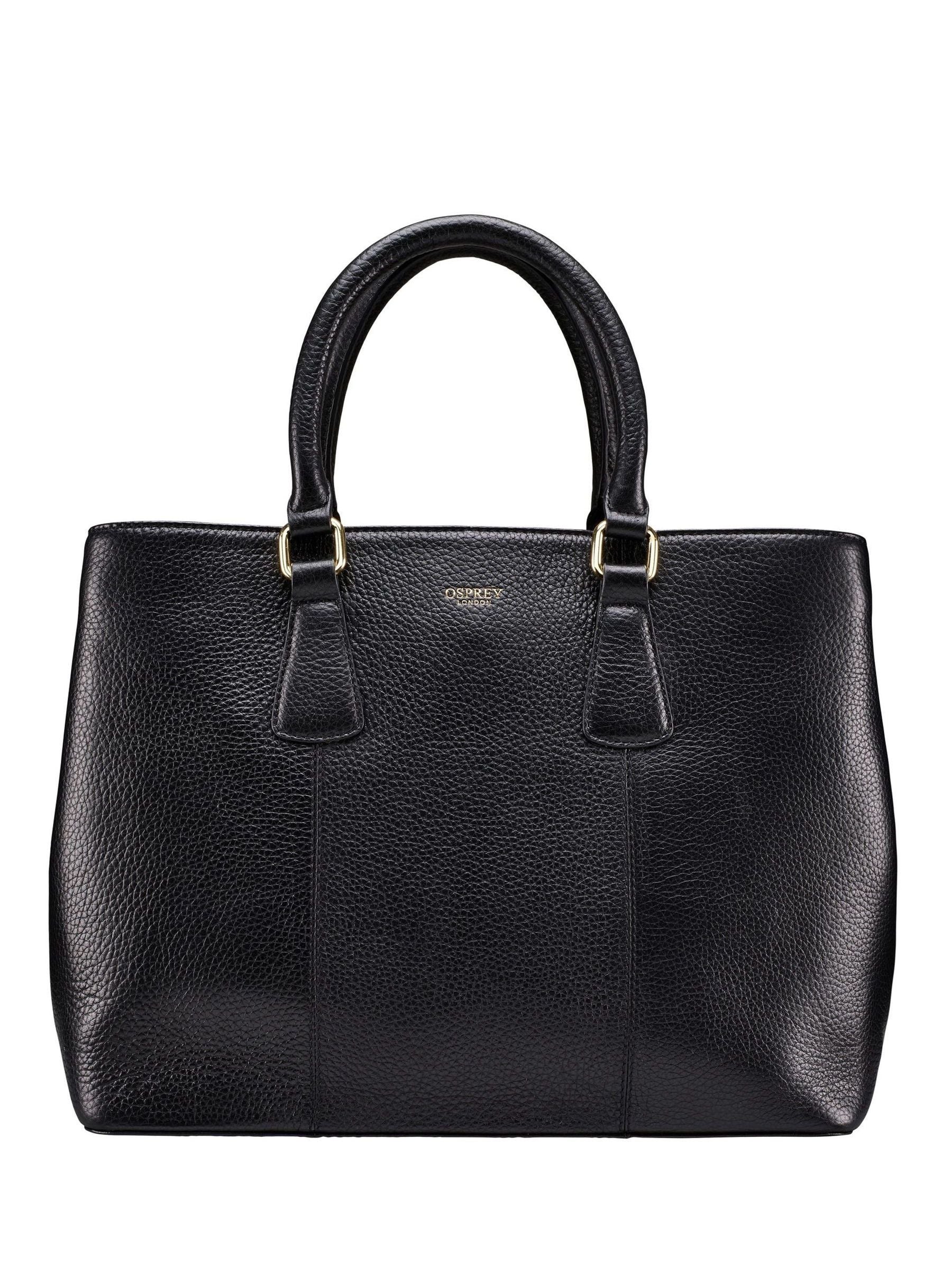 Osprey London Black The Adaline Leather Work Bag