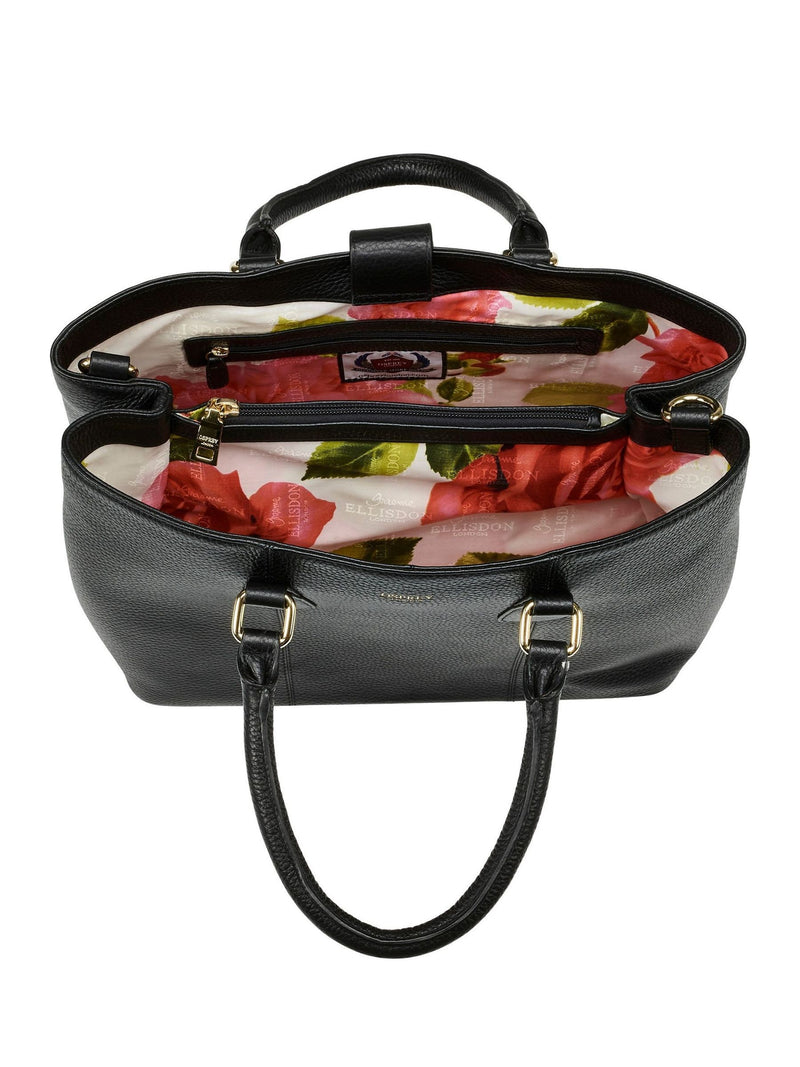 Osprey London Black The Adaline Leather Work Bag