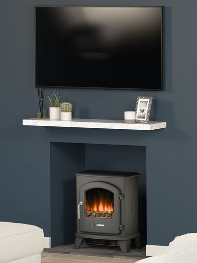 Next Be Modern Black Serrano Cast Iron Electric Stove- Buy online at McGrocer