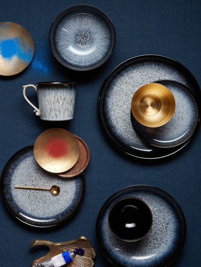 Neste Denby Black Halo 4-delers Alt Coupe Middagstallerkener Sett - Kjøp online hos McGrocer