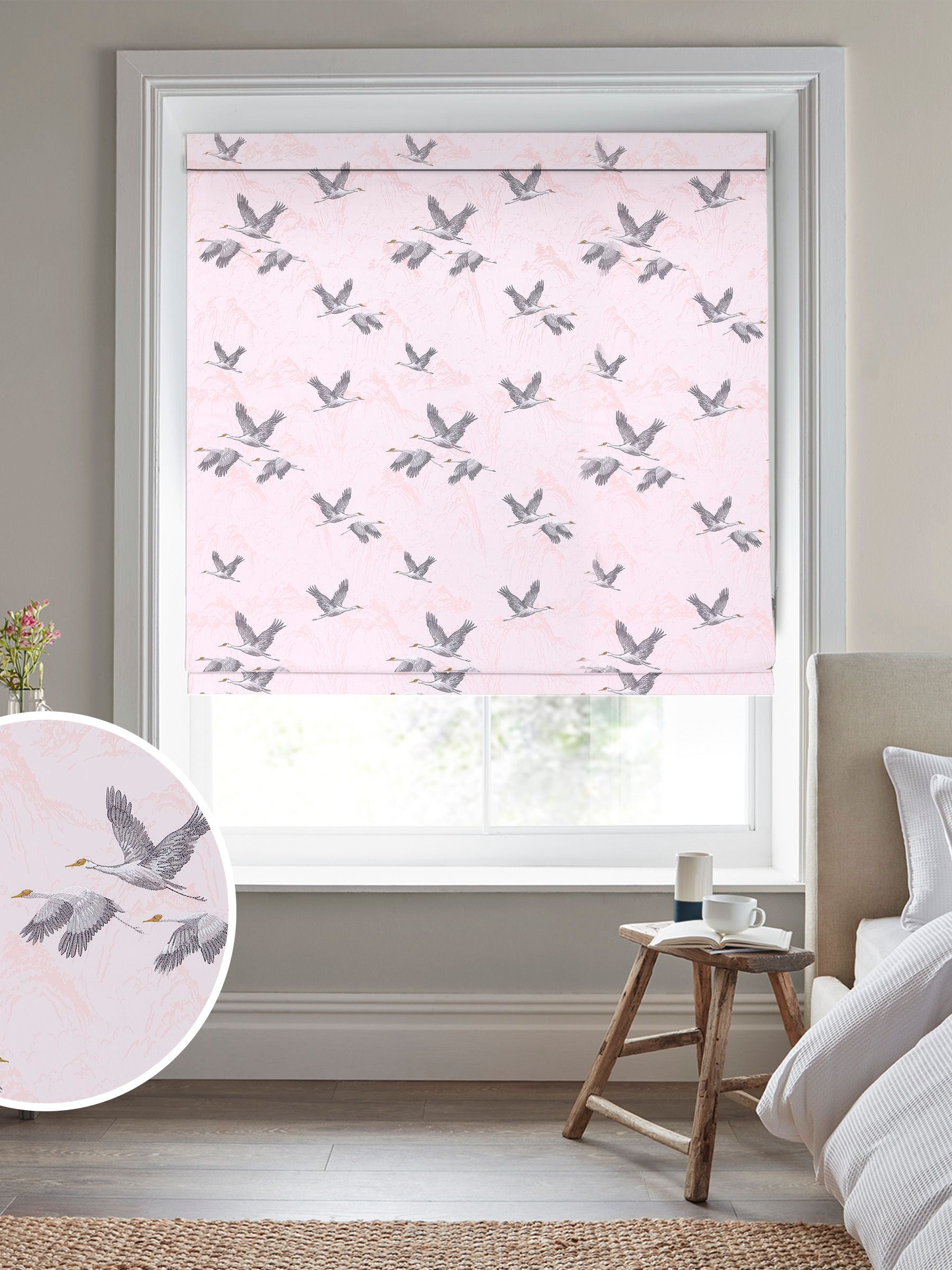 ستارة رولان مطرزة Laura Ashley وردي Animalia، مستوردة من المملكة المتحدة