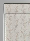 Laura Ashley blush pink pussy willow embroidered roman blind, imported from the UK