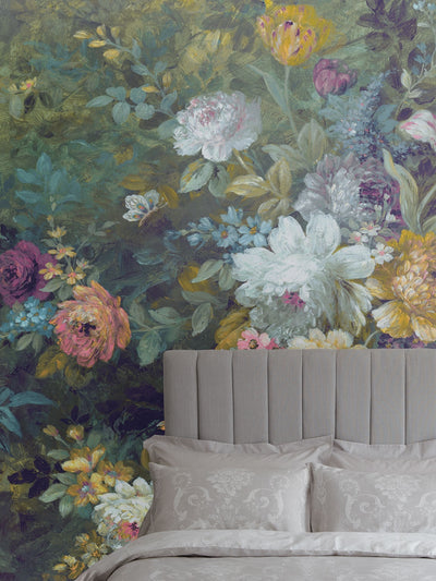 Next Laura Ashley Green Mathilde 10M Wallpaper Mural- Buy online at McGrocer