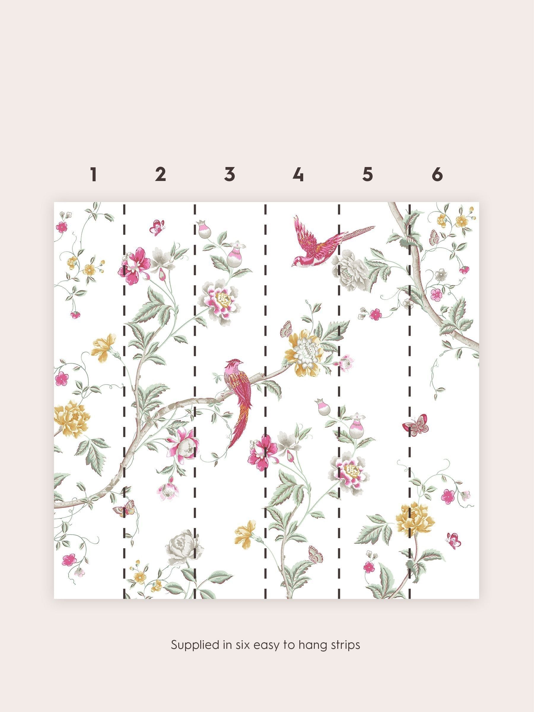 Laura Ashley Pink Summer Palace mural - British product