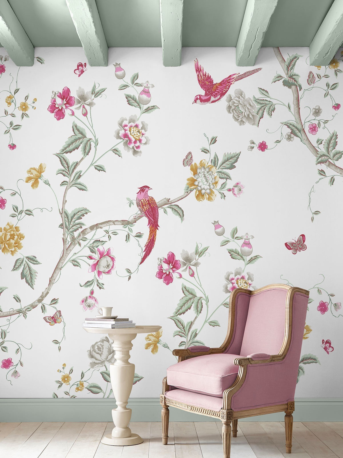 Laura Ashley Pink Summer Palace mural - British product