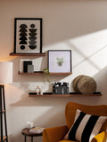 Black bronx picture ledge wall shelf - British product