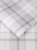 Graham & Brown Grey Heritage Plaid wallpaper 10M (British brand)