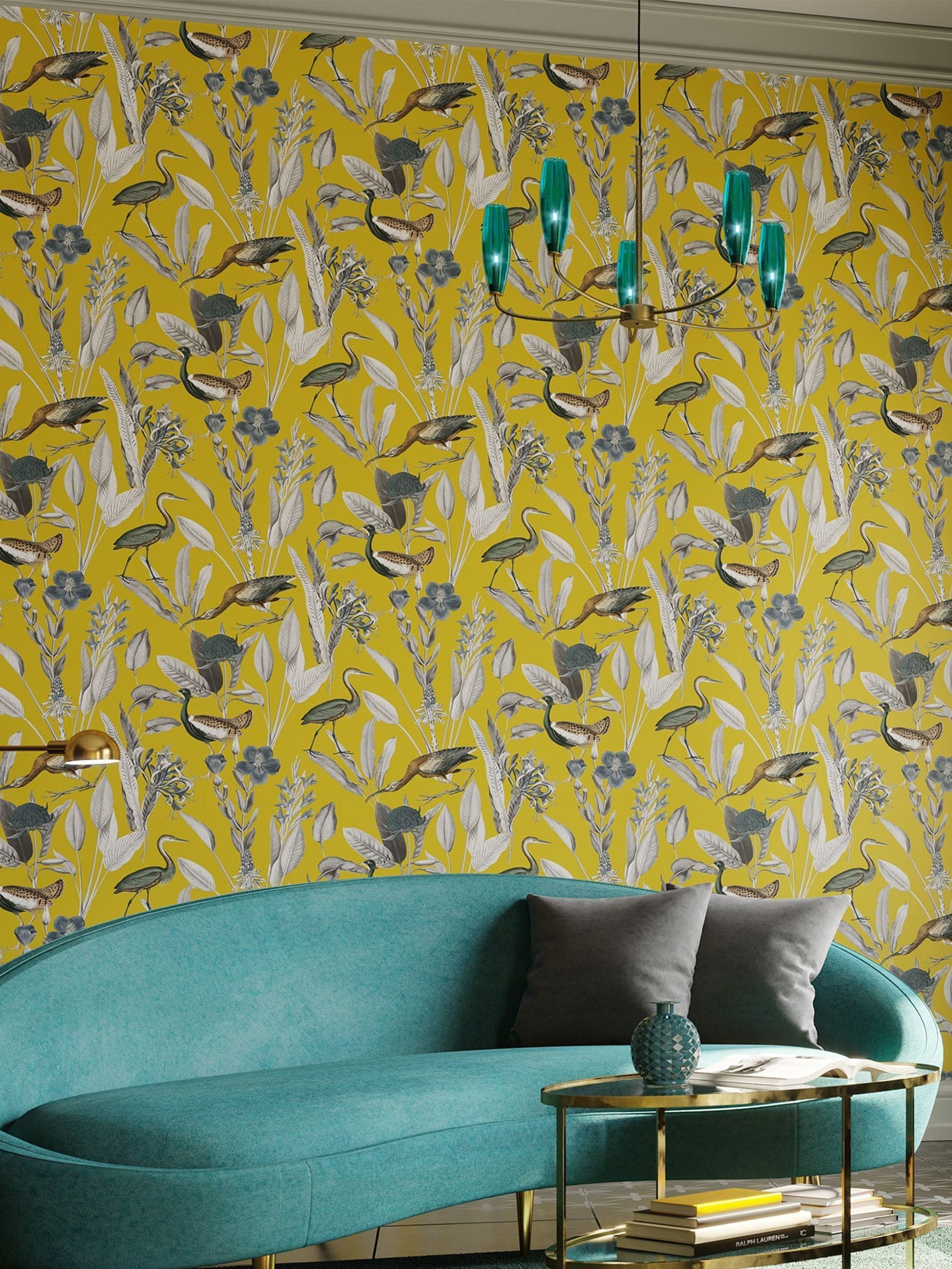 Graham & Brown Glasshouse Midnight Wallpaper 10M