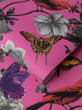 Graham & Brown Pink Jardin wallpaper sample, UK version