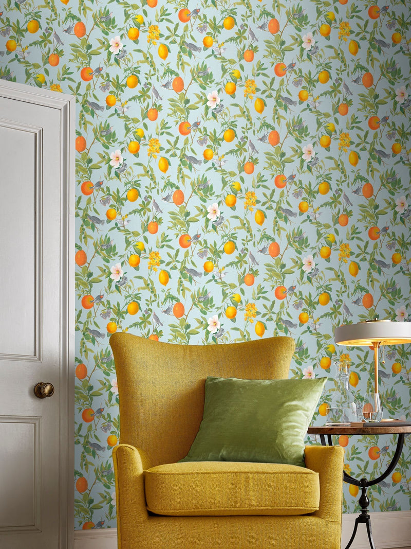 Graham & Brown Black Amalfi Wallpaper Sample