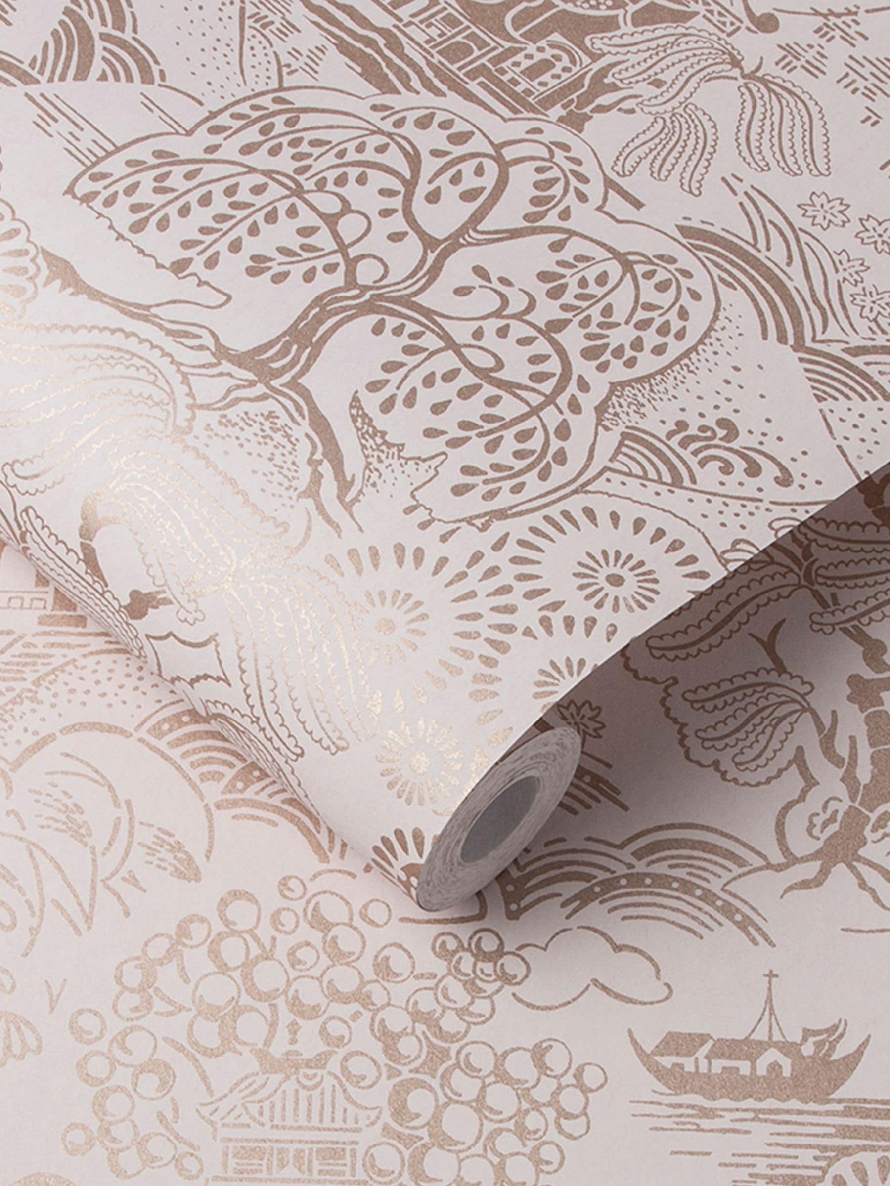 Graham &amp; Brown Pink Basuto wallpaper - British product