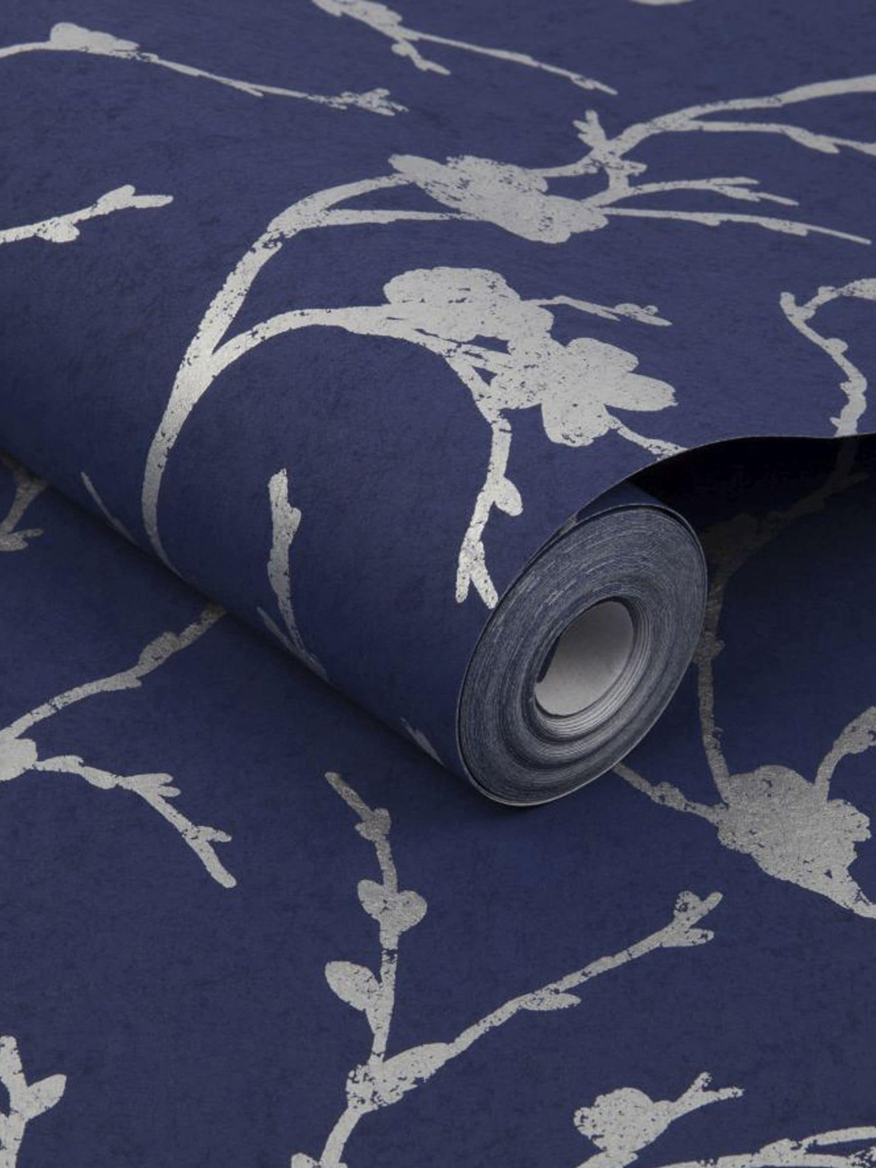 Graham & Brown Meiying floral wallpaper sample (British brand)