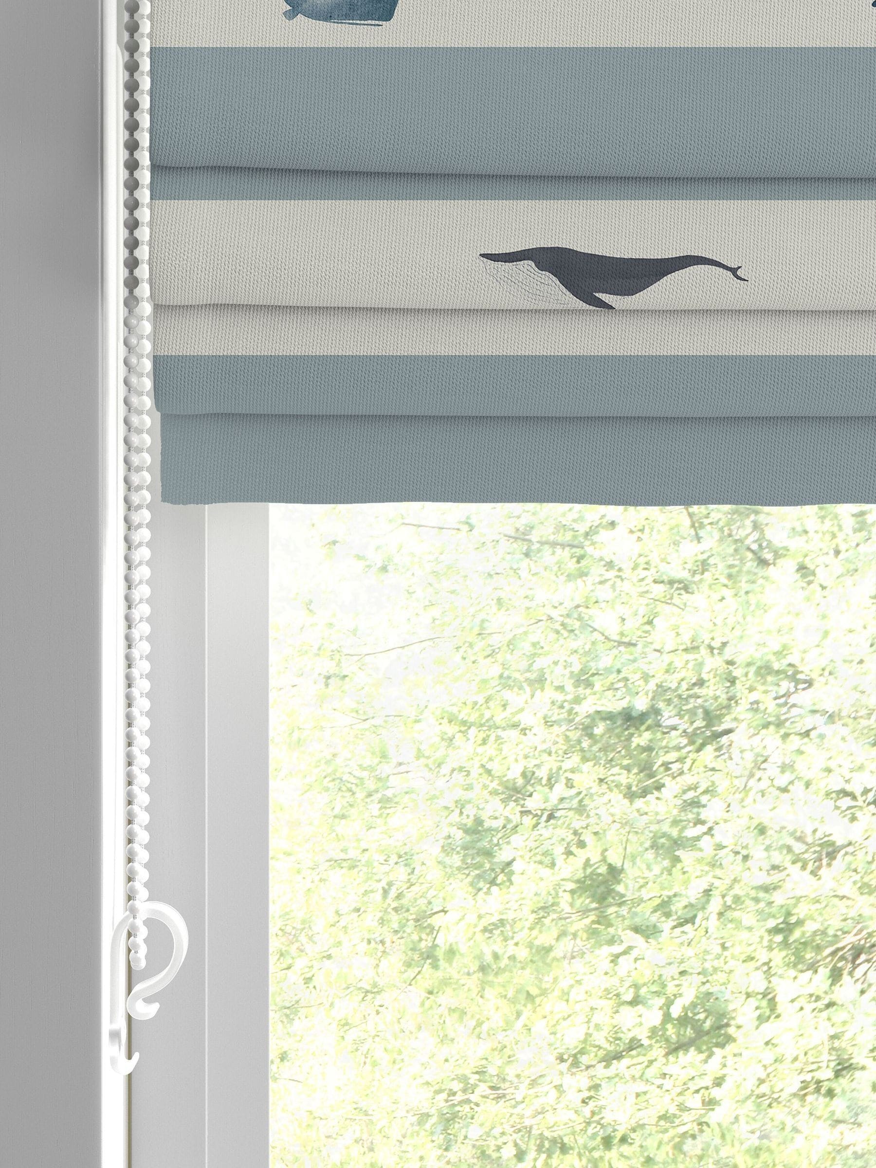 Sophie Allport roman blind duck egg blue whale design - British product