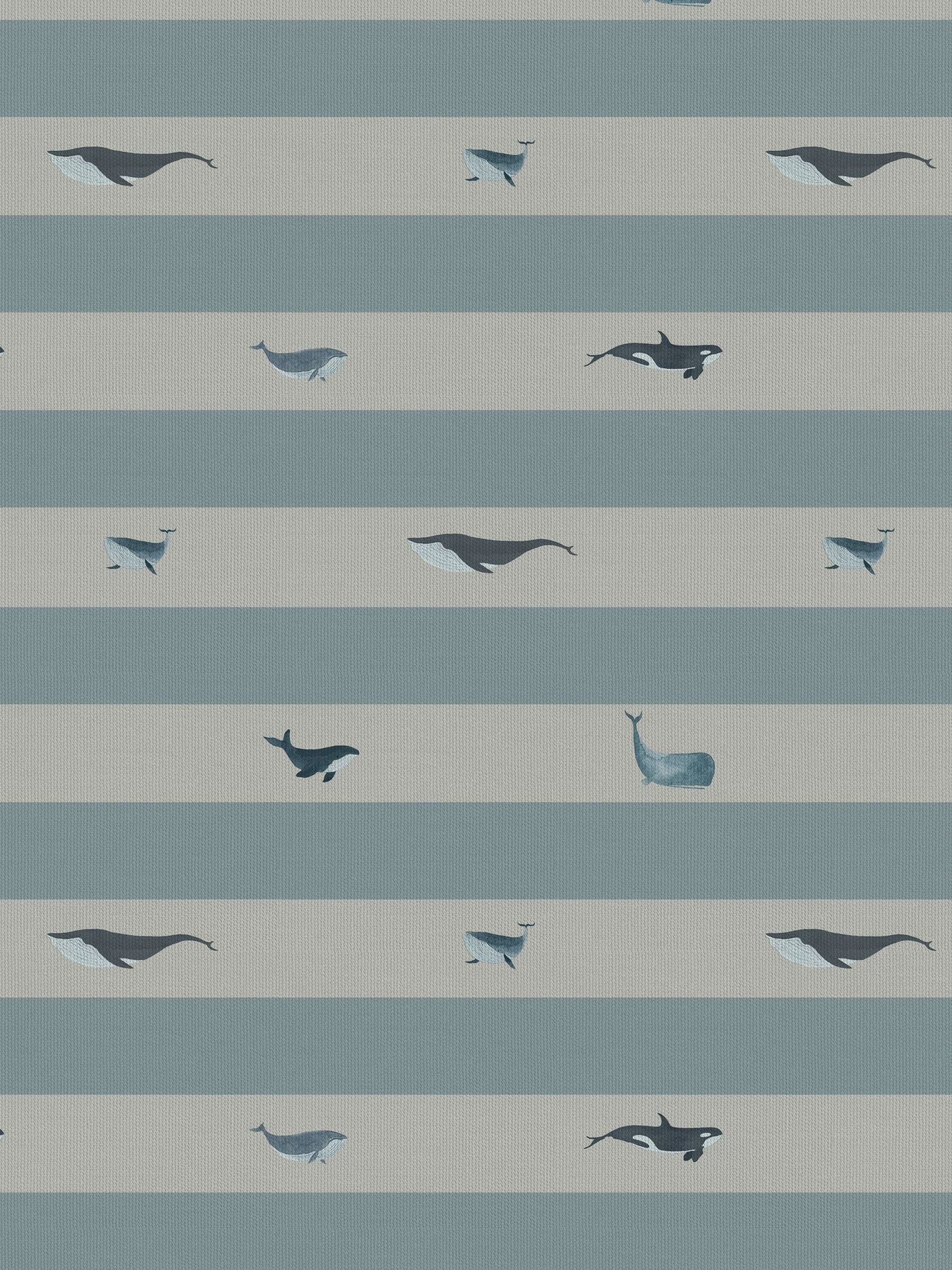 Sophie Allport roman blind duck egg blue whale design - British product