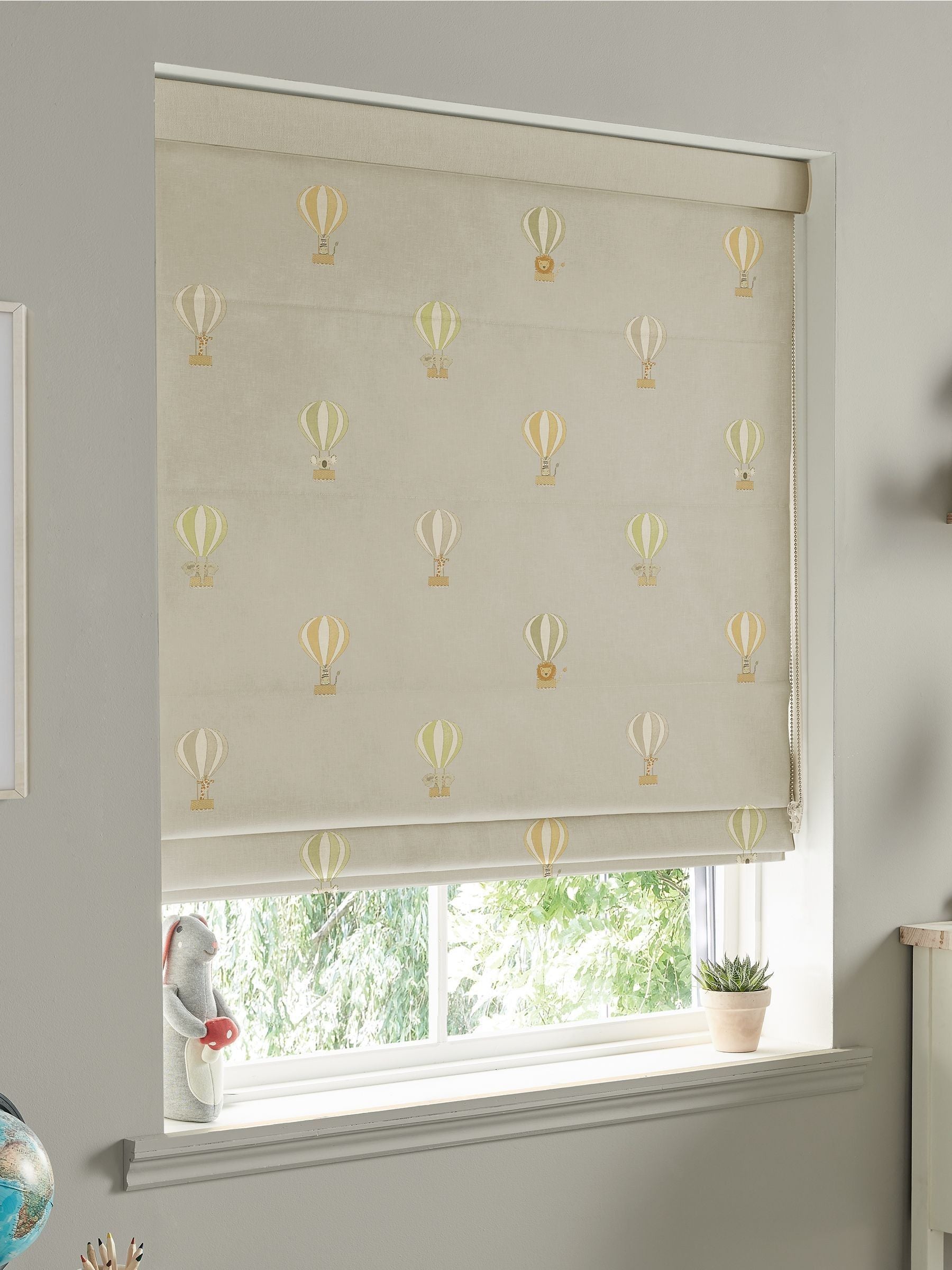 Sophie Allport Verdunkelungsrollo mit Bären- und Ballon-Design für Kinder, importiert aus dem Vereinigten Königreich