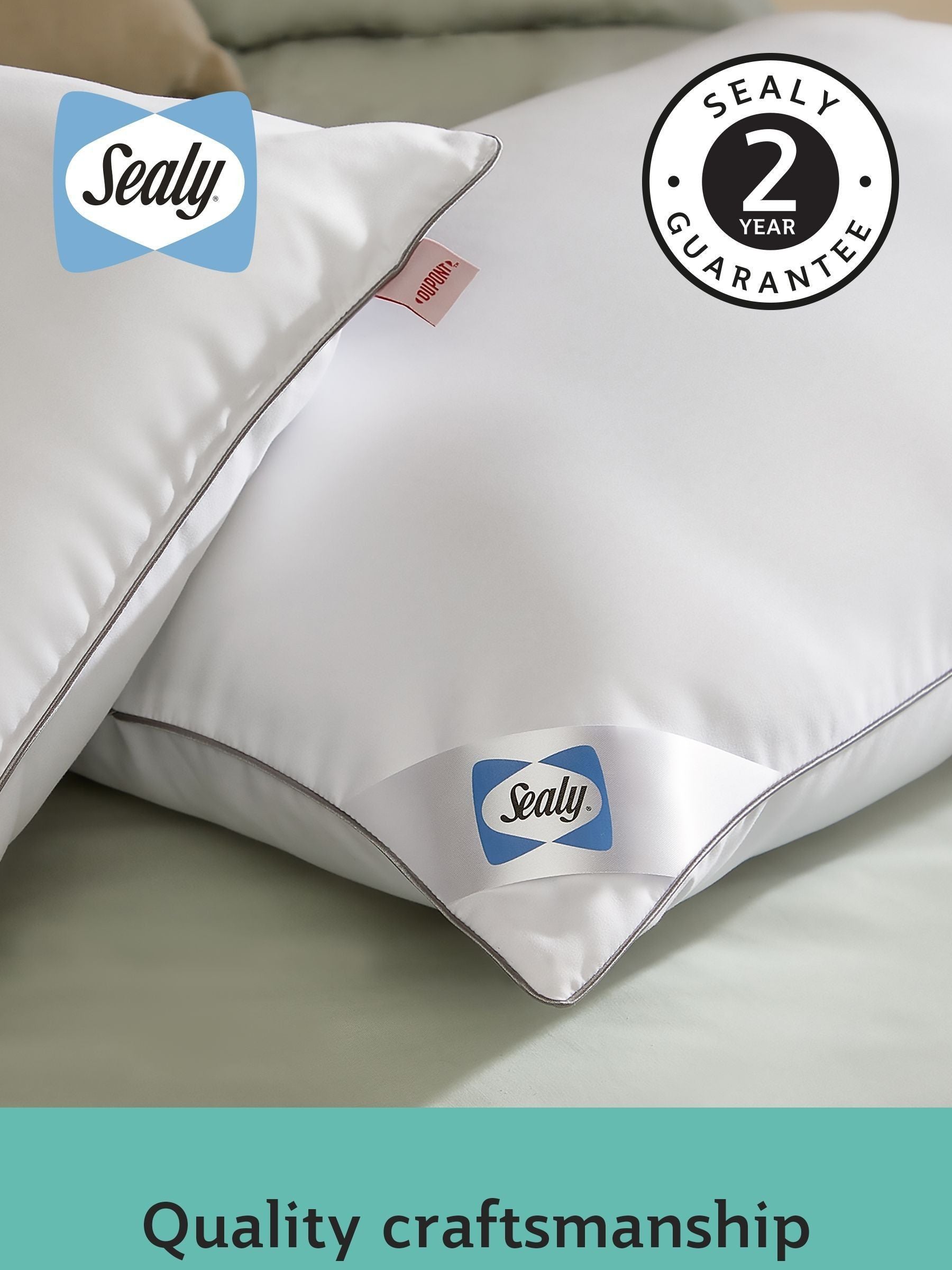 Sealy anti allergy pillows 2 pack (British brand)