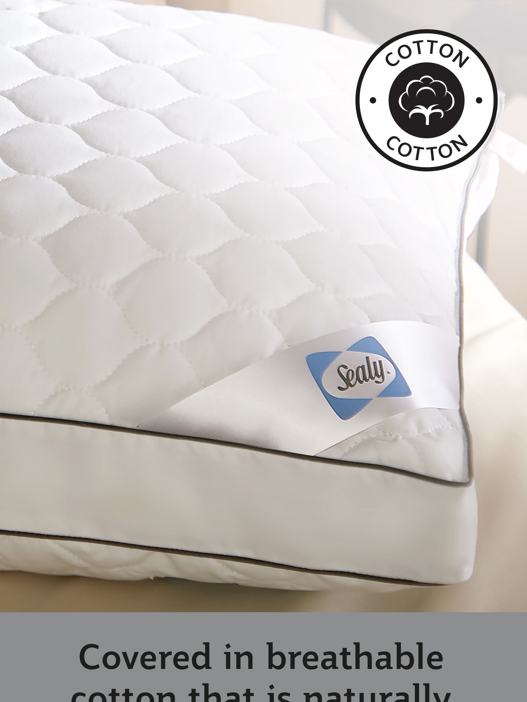 Sealy side sleeper pillow (British brand)