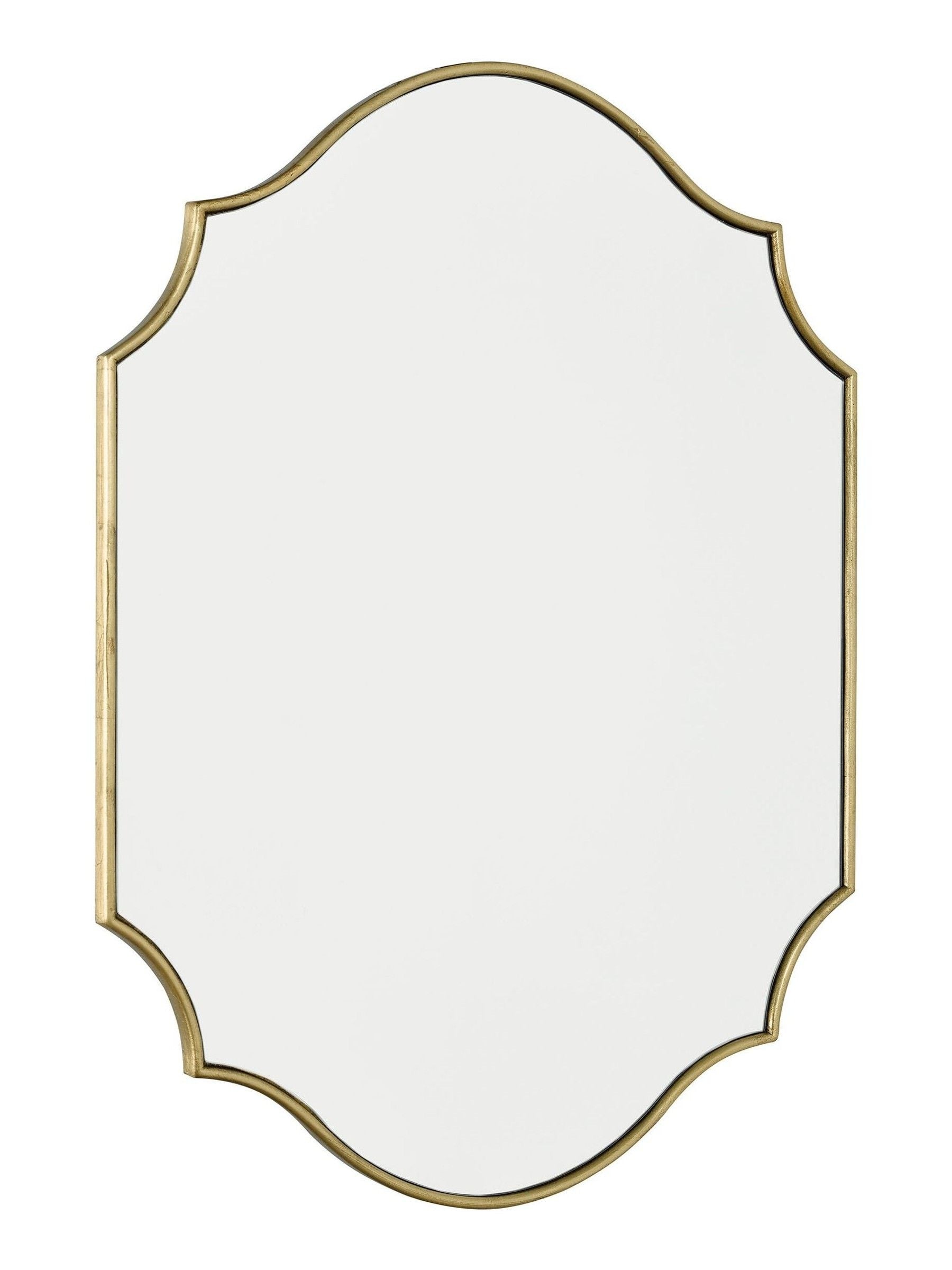 Dar Lighting Gold Charlotte Rectangle Mirror 70cm x 50cm - British product