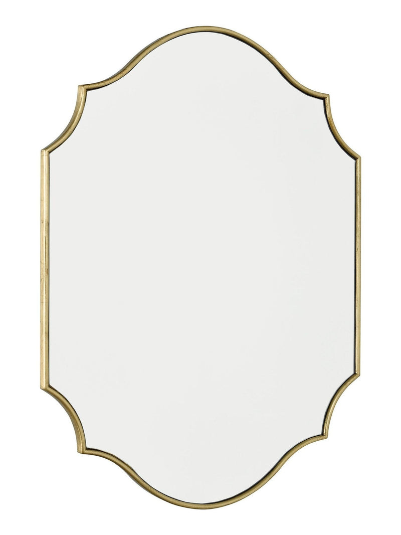 Dar Lighting Gold Charlotte Rectangle Mirror 70cm x 50cm - British product