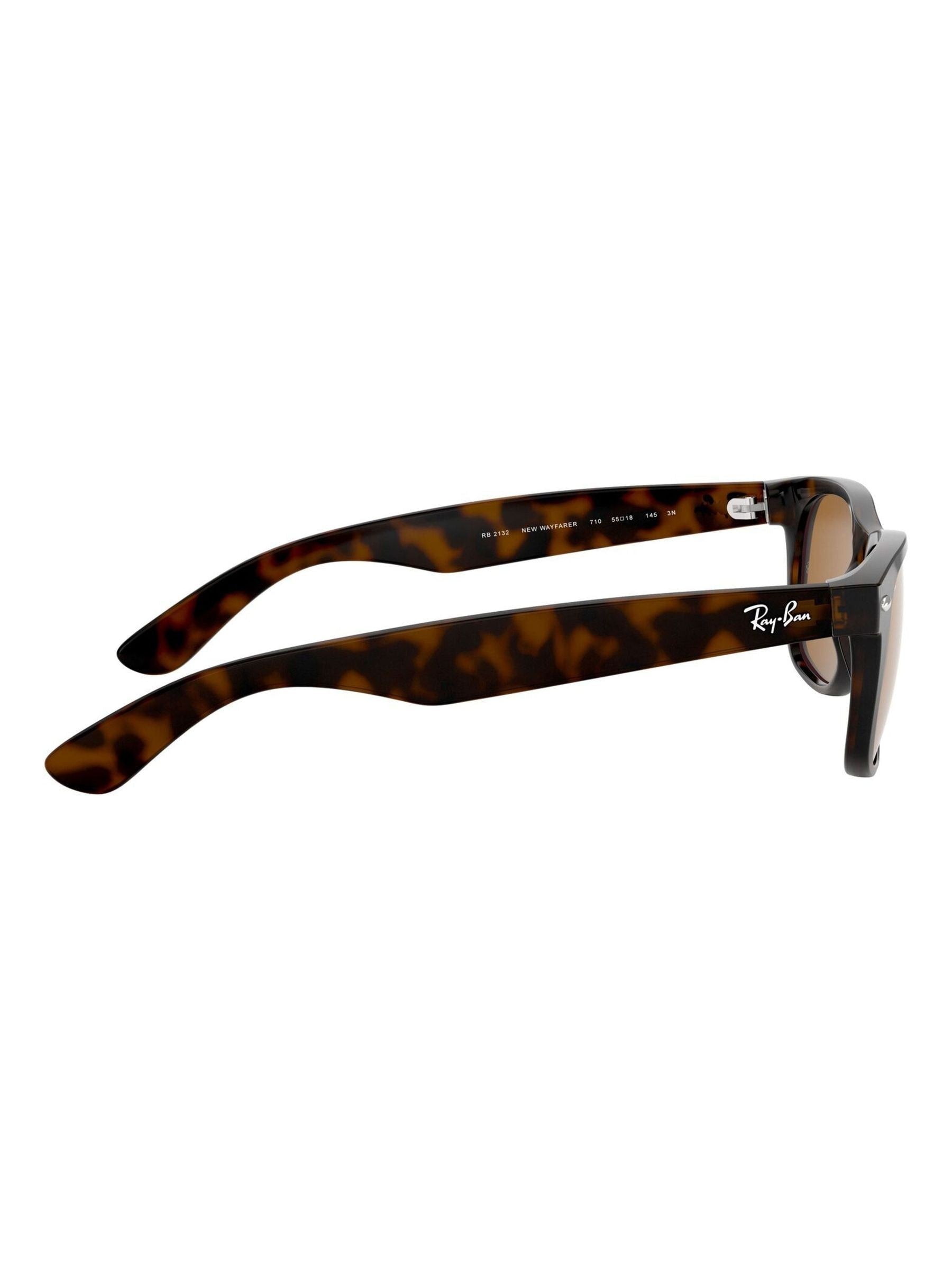 Ray-Ban New Wayfarer Classic sunglasses Havana Brown, imported from the UK