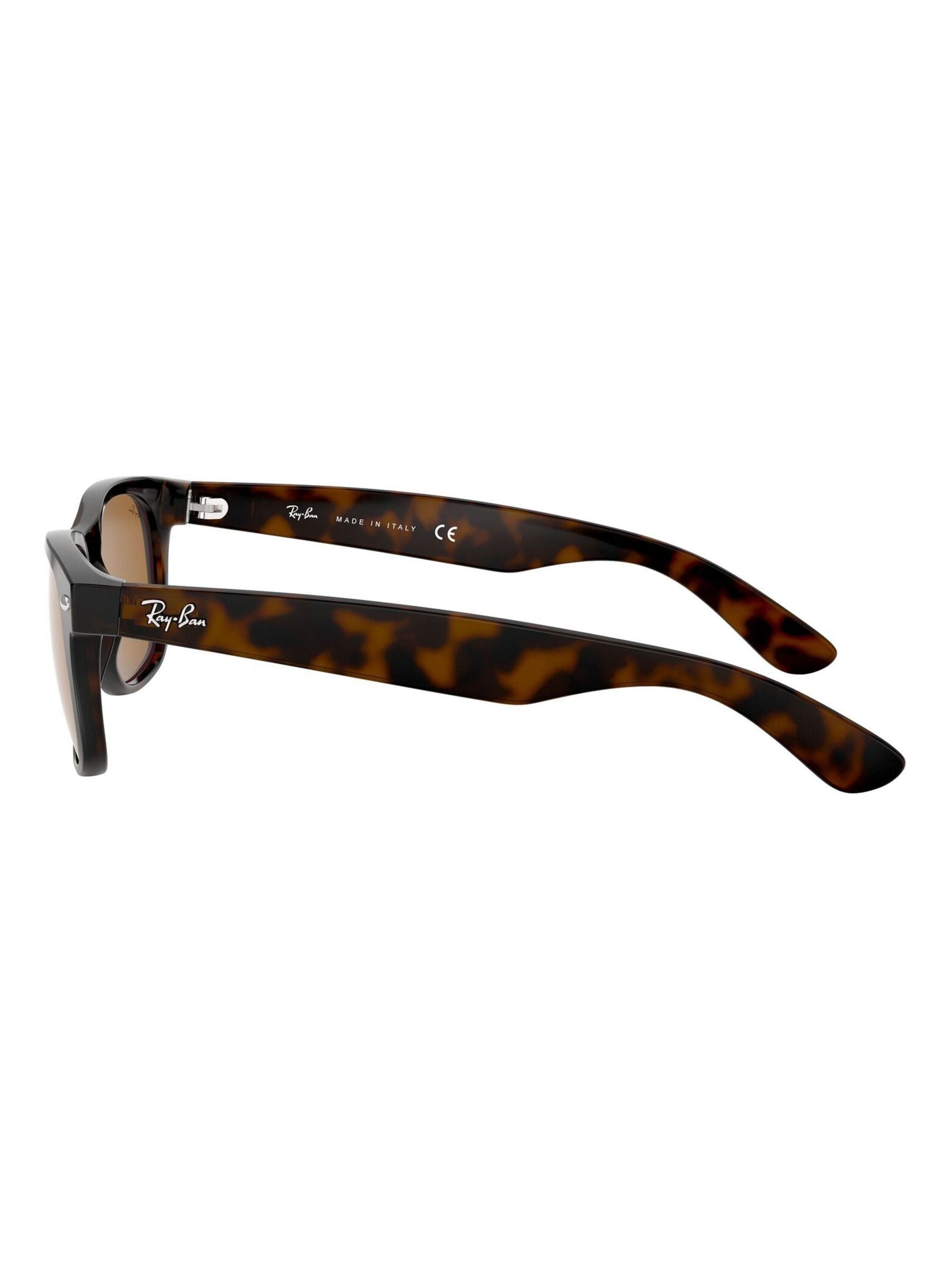Ray-Ban New Wayfarer Classic sunglasses Havana Brown, imported from the UK