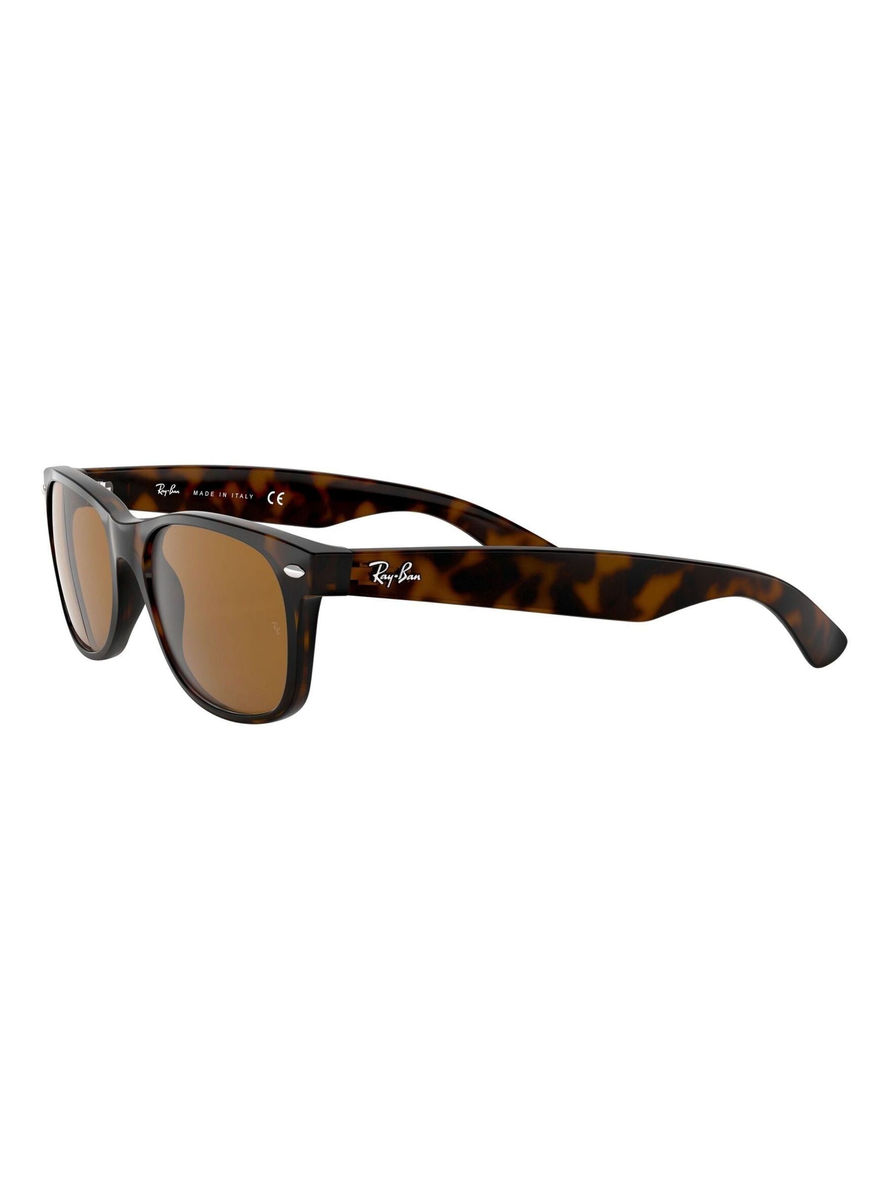 Ray-Ban New Wayfarer Classic sunglasses Havana Brown, imported from the UK