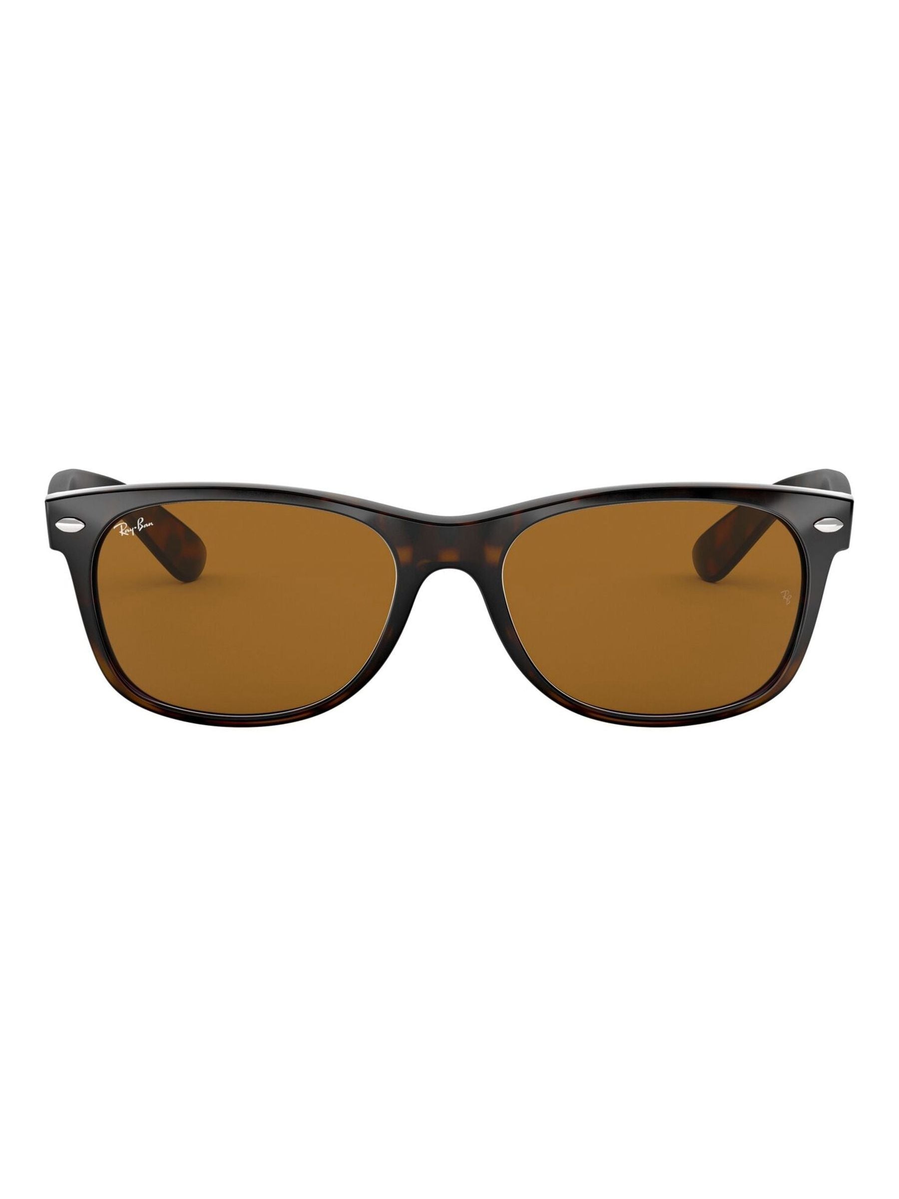 Ray-Ban New Wayfarer Classic sunglasses Havana Brown, imported from the UK