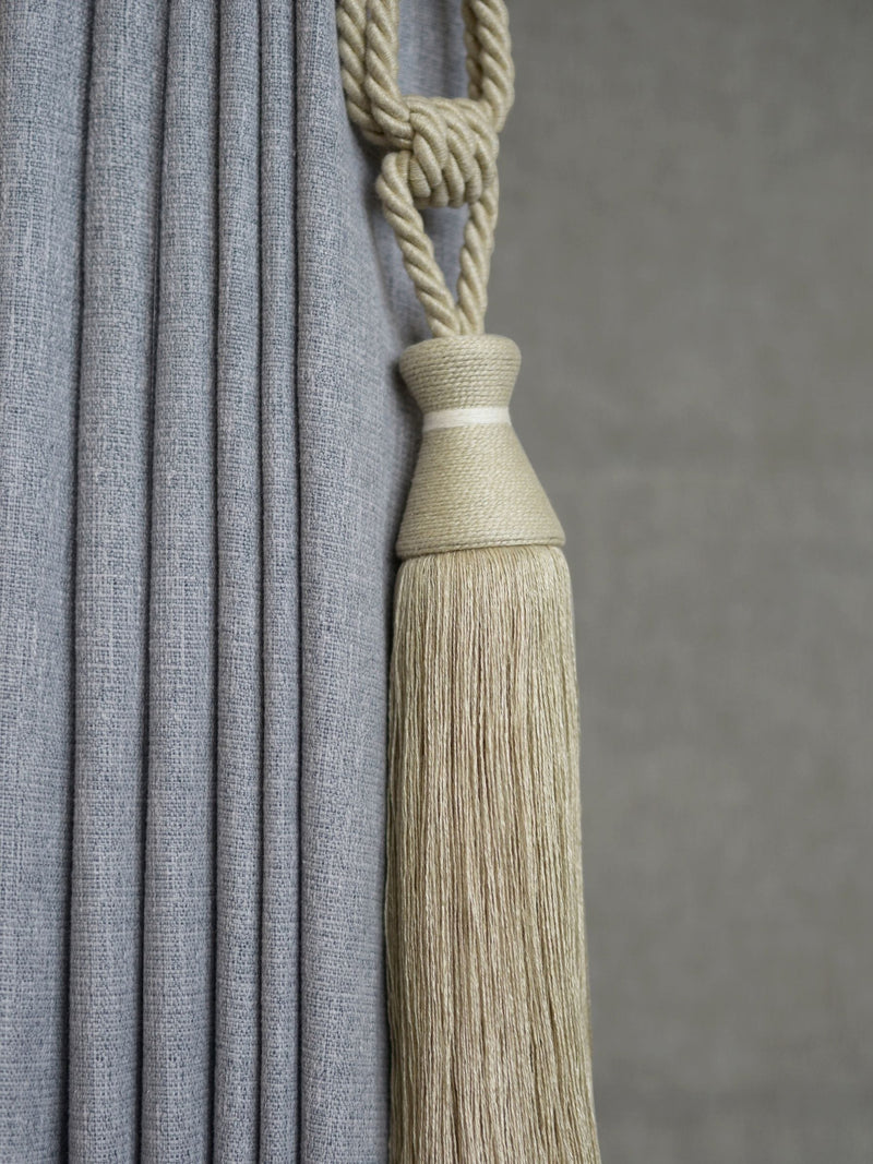 Laura Ashley Rhiannon linen curtain tieback 88cm, imported from the UK