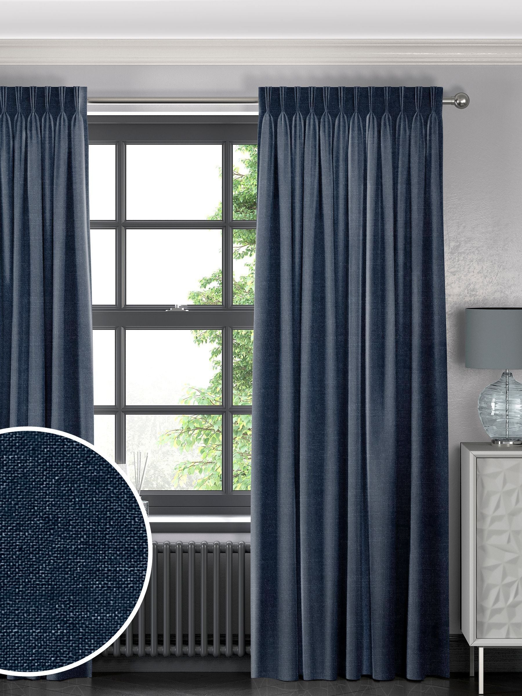 Voyage Maison Romeo indigo made to measure curtains - British product