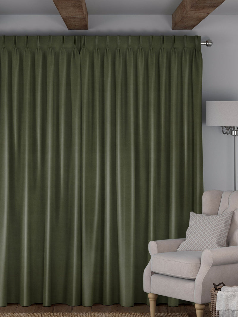 Voyage Maison Romeo forest green made to measure curtains (British brand)