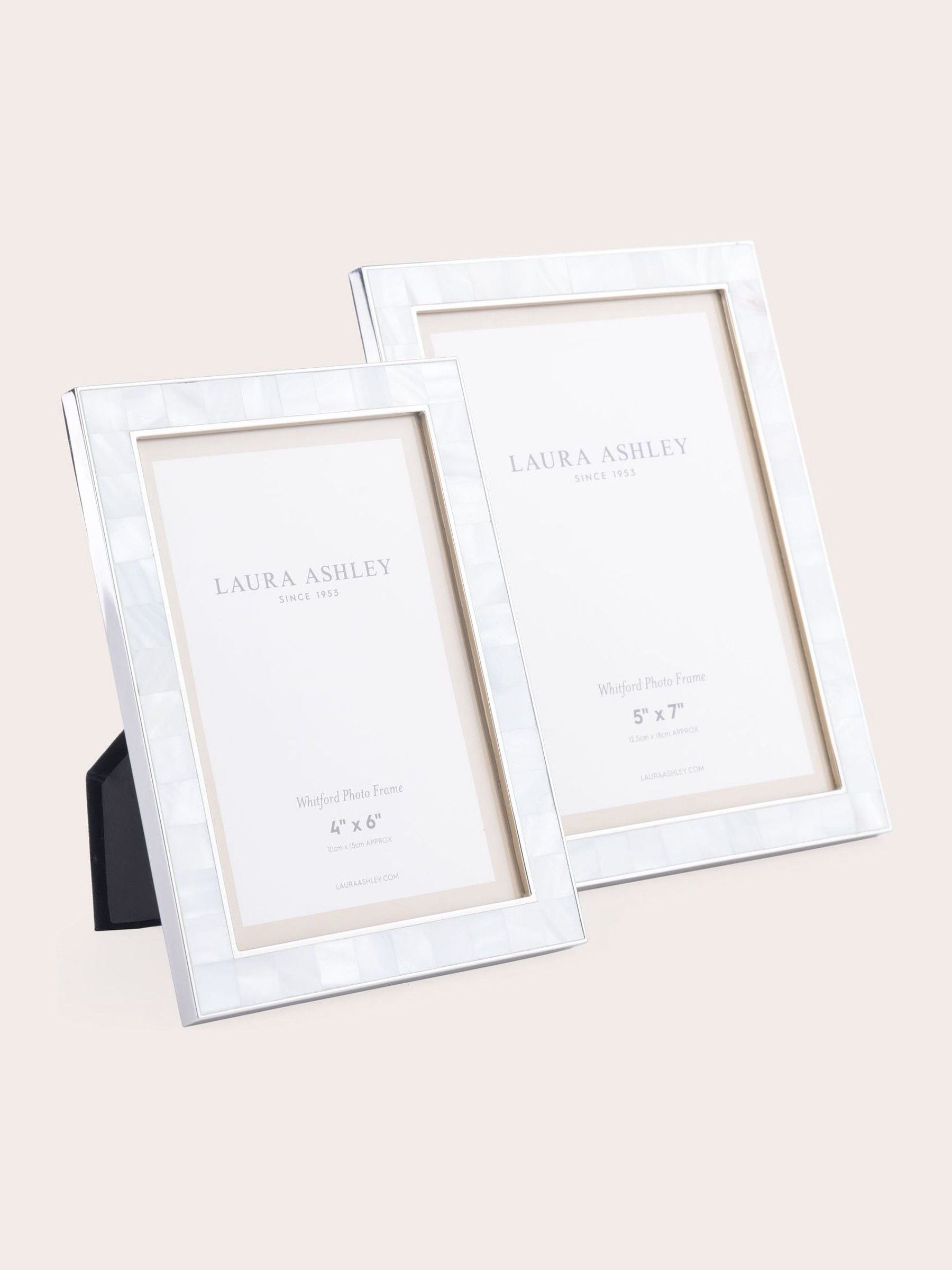 Laura Ashley Whitford Picture Frame Chrome, UK version