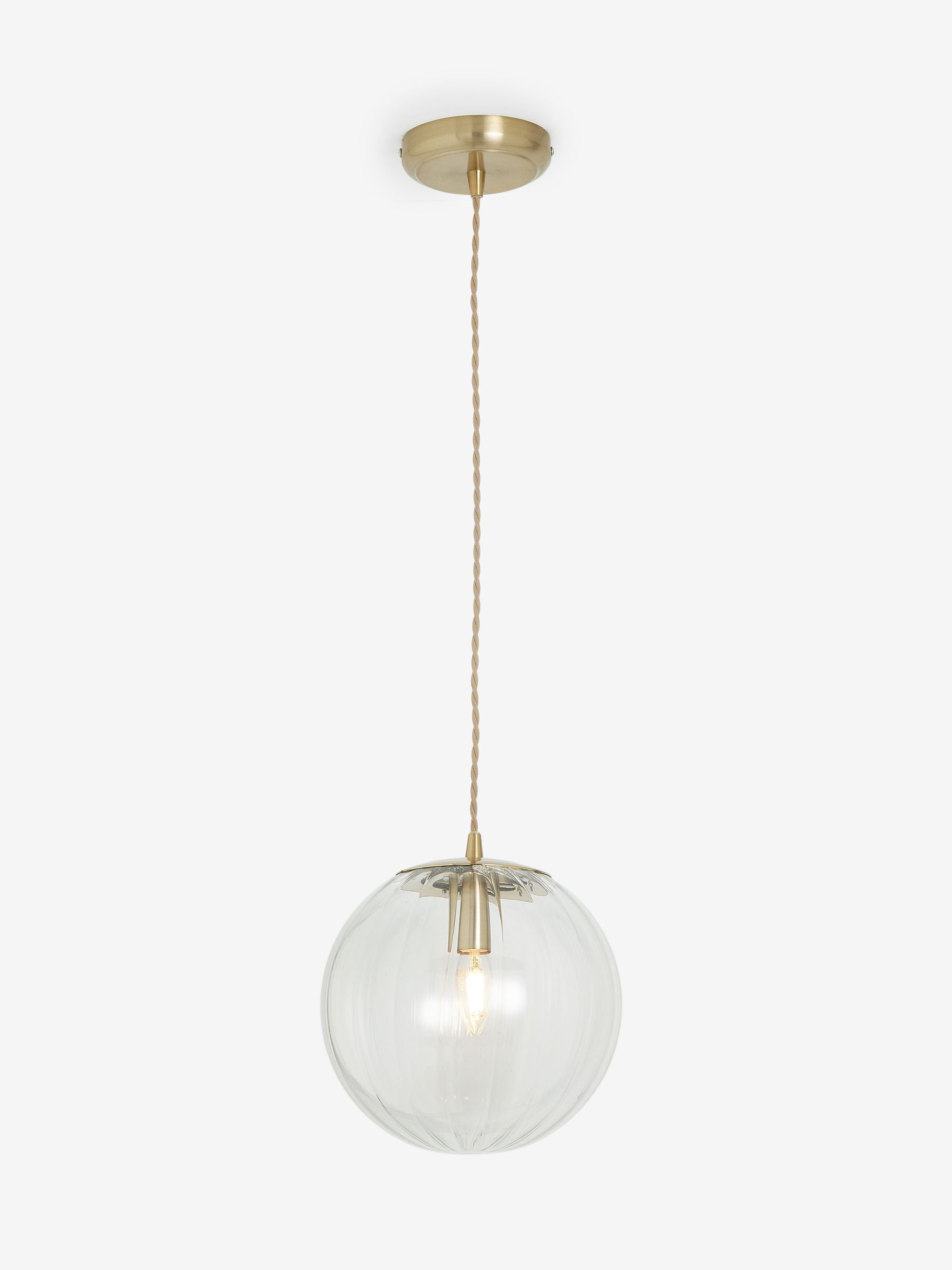Next Brass Bourton pendant ceiling light, imported from the UK