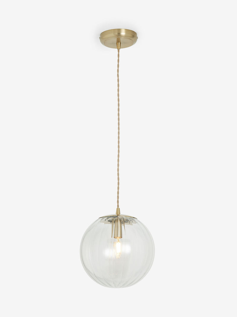 Next Brass Bourton pendant ceiling light, imported from the UK