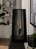 Black Brooklyn table lamp 35cm height, imported from the UK