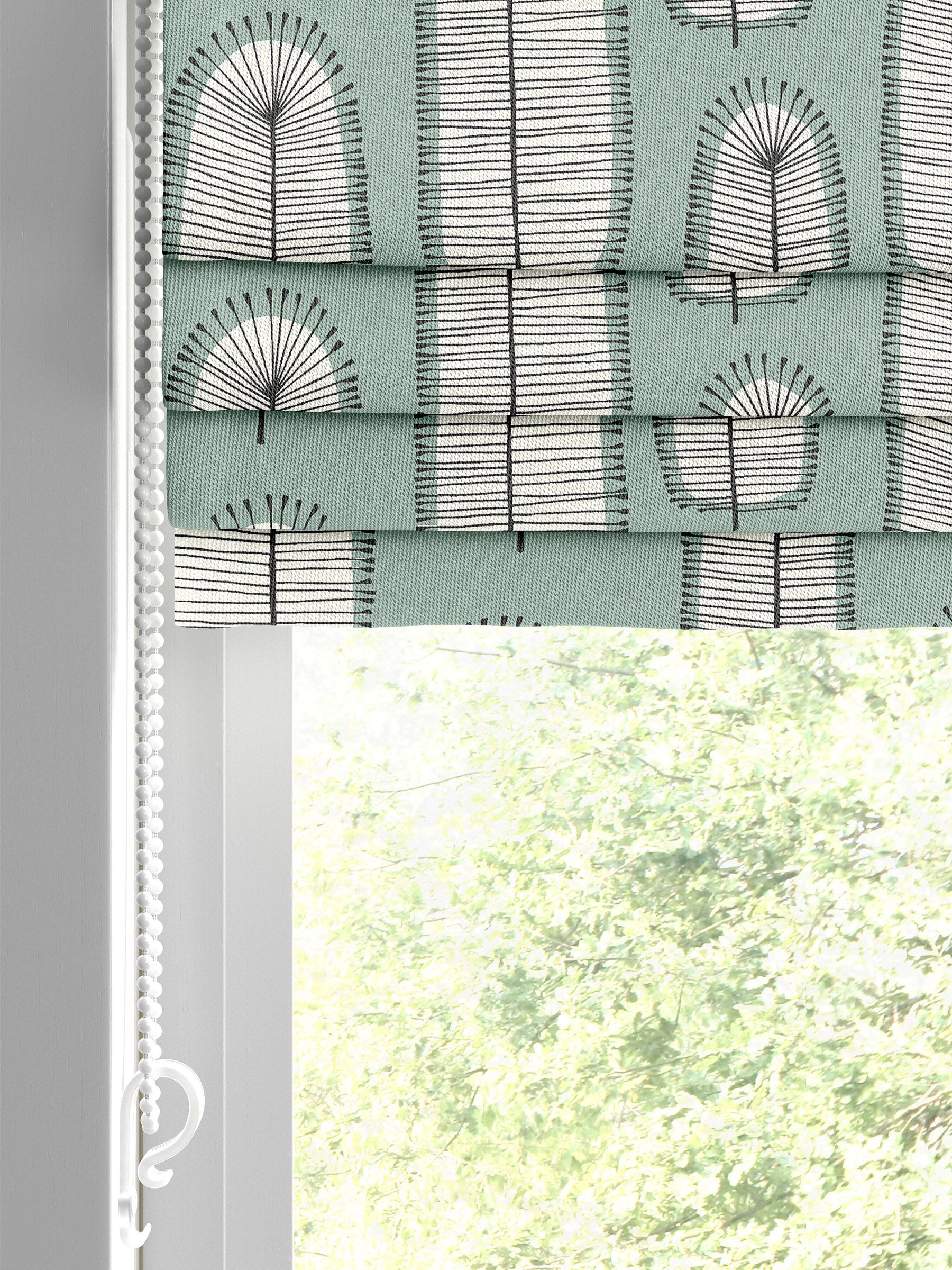 MissPrint green Bloom Blossom roman blind from British brand