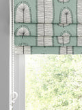 MissPrint green Bloom Blossom roman blind from British brand