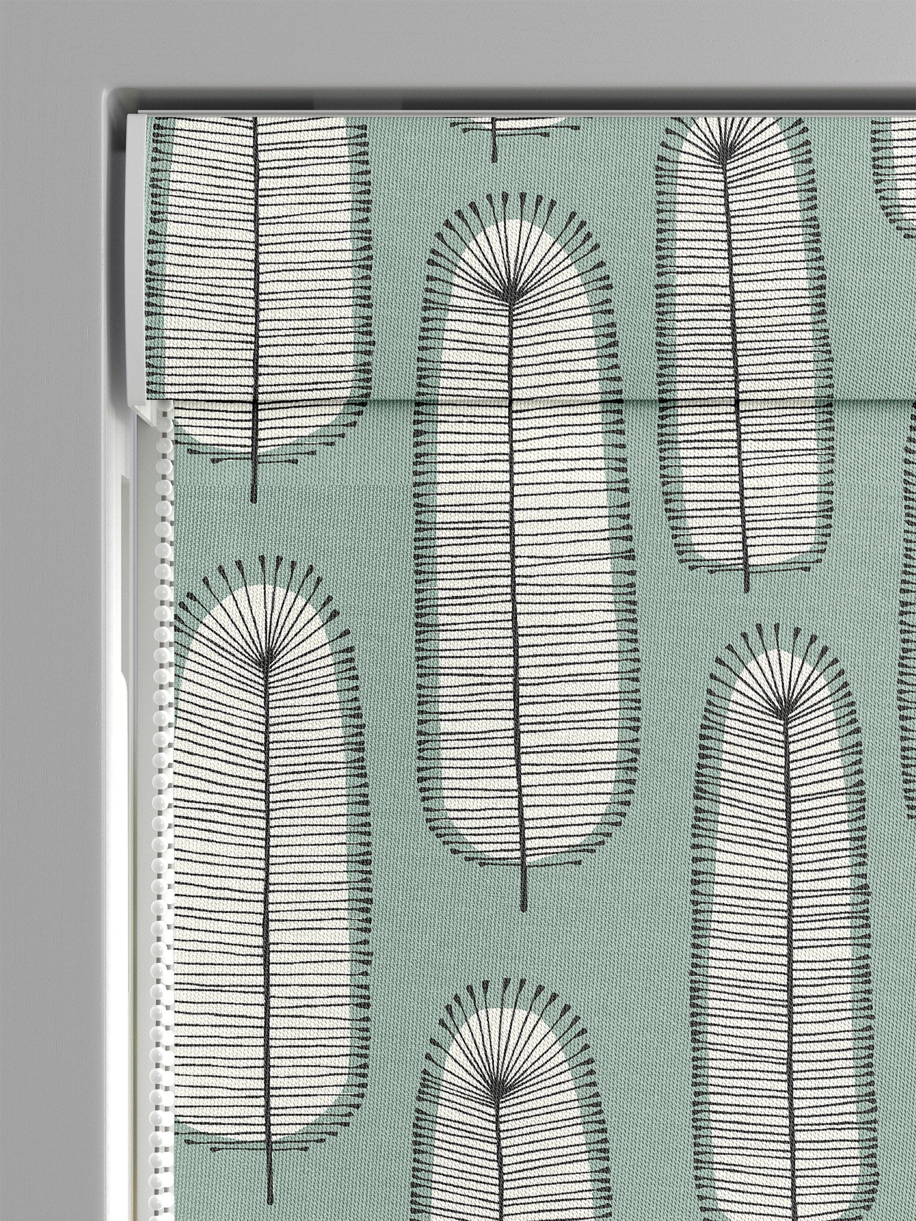 MissPrint green Bloom Blossom roman blind from British brand
