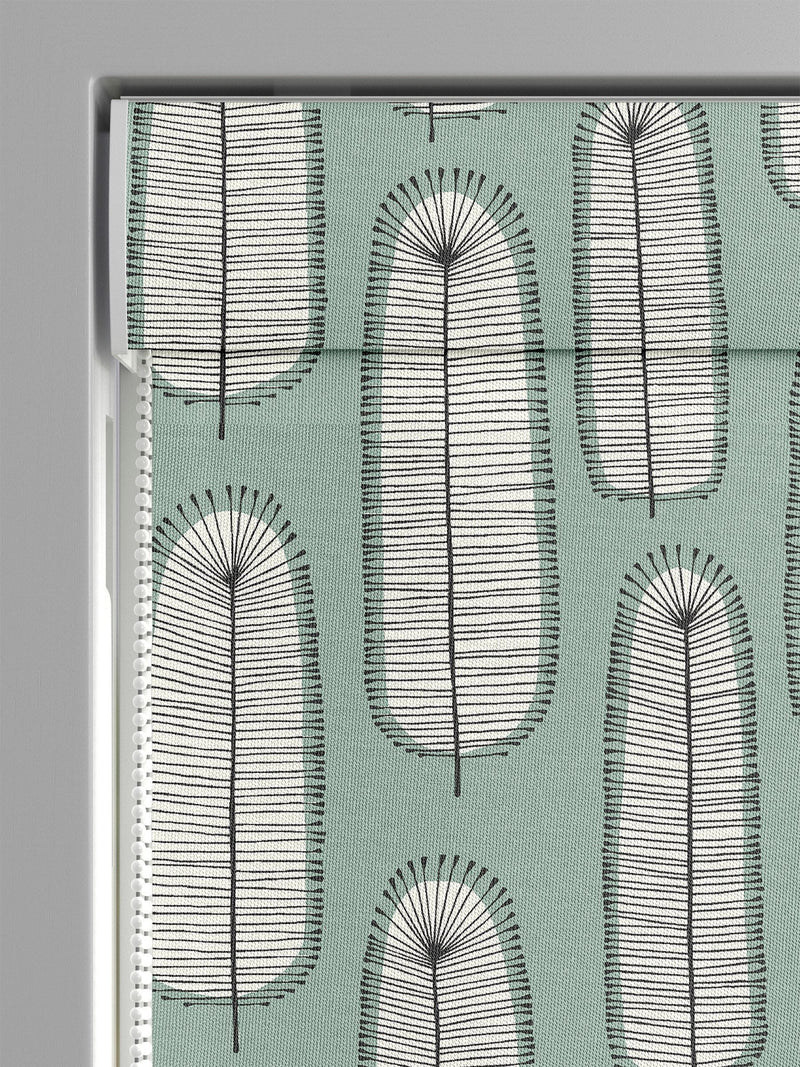 MissPrint green Bloom Blossom roman blind from British brand