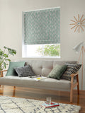 MissPrint green Bloom Blossom roman blind from British brand
