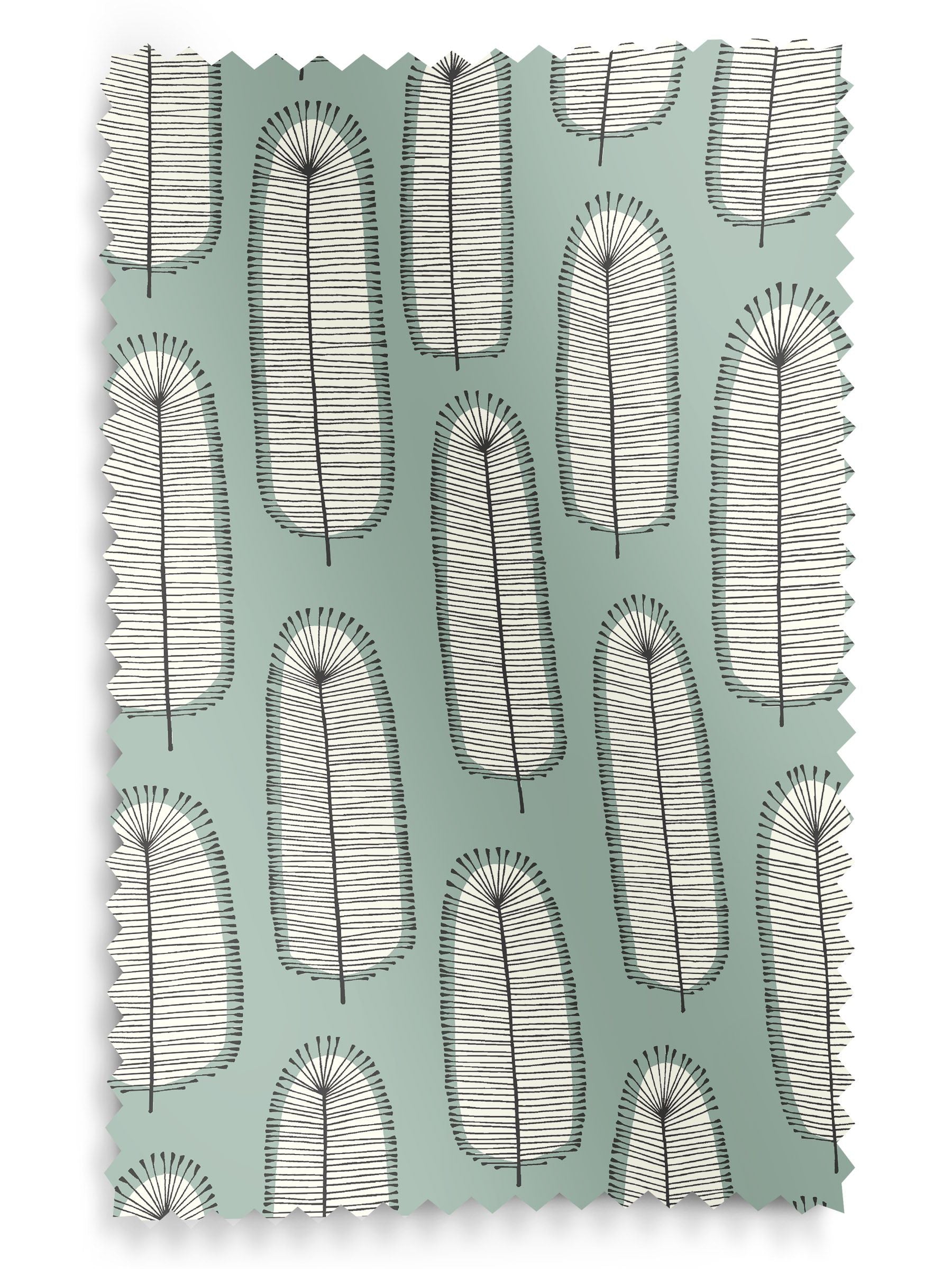 MissPrint green Bloom Blossom roman blind from British brand