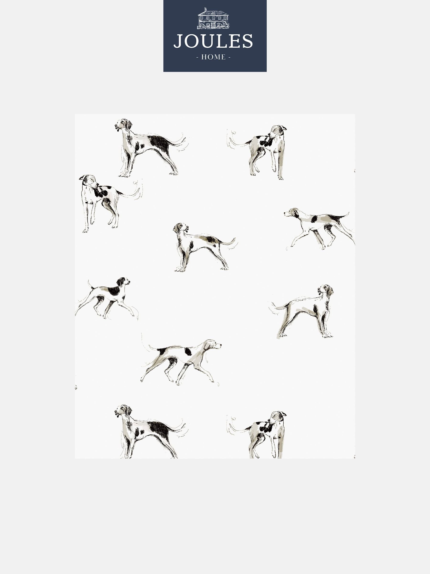 Joules Antique Creme Sketchy Dogs wallpaper (British brand)