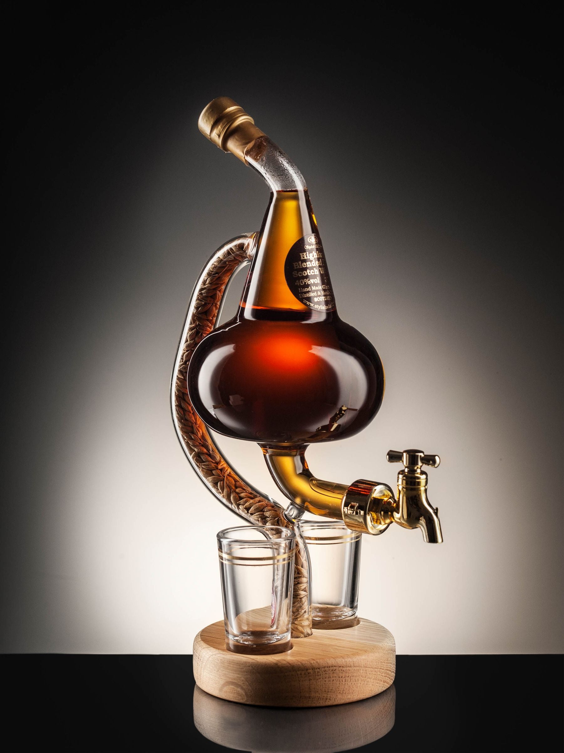 DrinksTime Pot Still Malt Whisky Decanter Set 35cl - British product